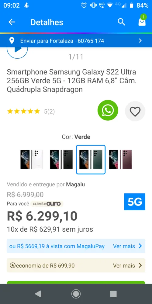 Imagem na descrição da promoção