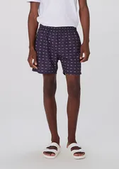 Shorts Praia Estampado Masculino - Azul