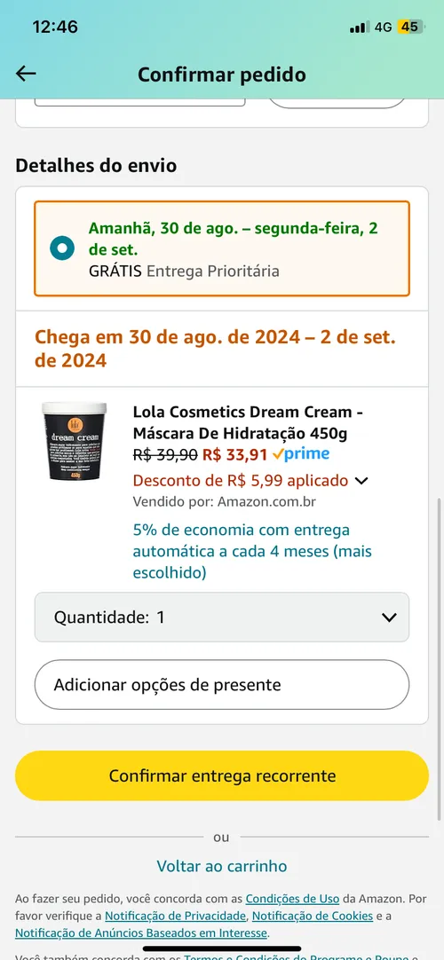 Imagem na descrição da promoção