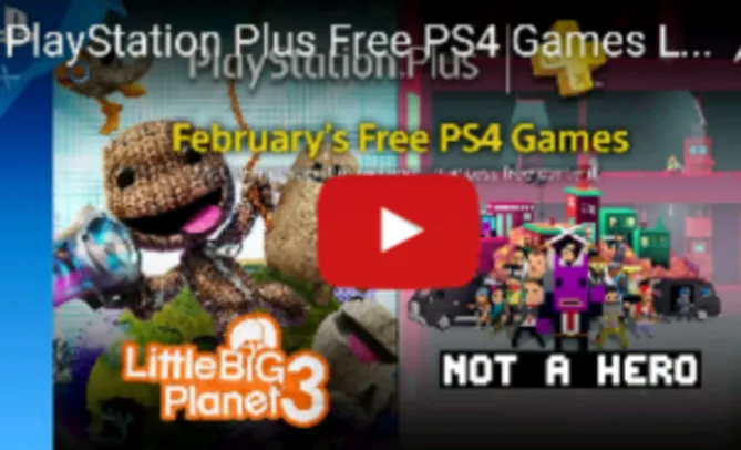 PS4 Plus - Games do mês - Fevereiro 2017
