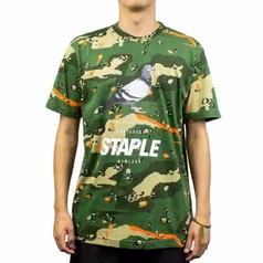 Camiseta Staple Pigeon Logo Camuflado (Tam P)