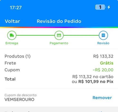 Imagem na descrição da promoção