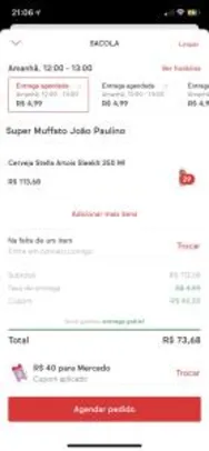 IFood: Stella 350 ml - R$2,54