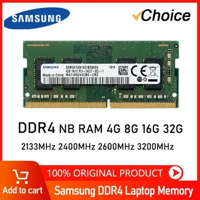 [Taxas Inclusas/Moedas App R$103] Memória RAM Notebook Samsung 16GB 3200MHz 