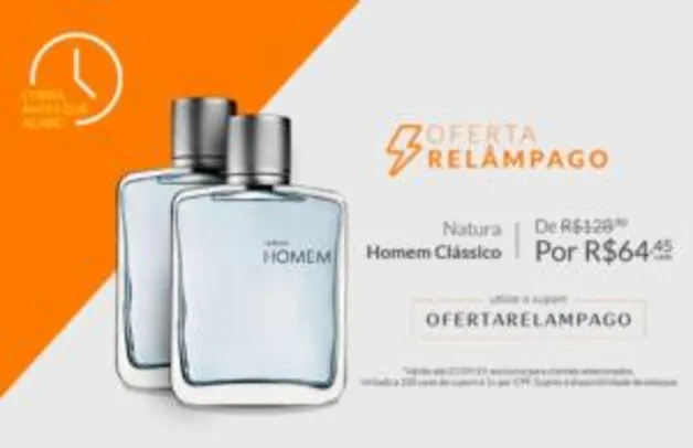 [Usuários Selecionados] Desodorante Colônia Natura Homem | R$ 64,45