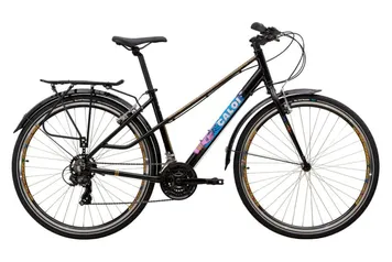 Bicicleta Caloi Rainbow Aro 700 - Quadro Alumínio 18 – Câmbio Traseiro Shimano - 21 Velocidades – Preto