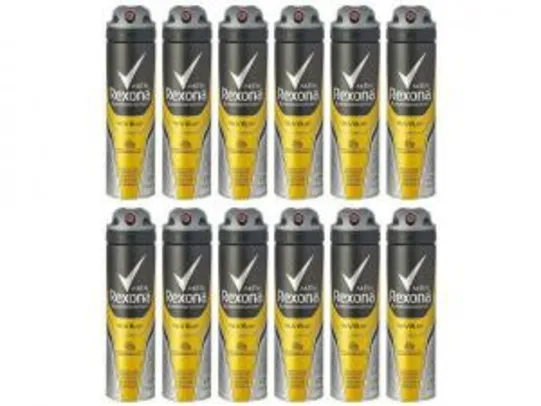 Desodorante Rexona Aerossol Antitranspirante - Masculino Men V8 - 12 Unidades
