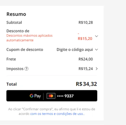 Imagem na descrição da promoção