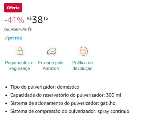 Imagem na descrição da promoção