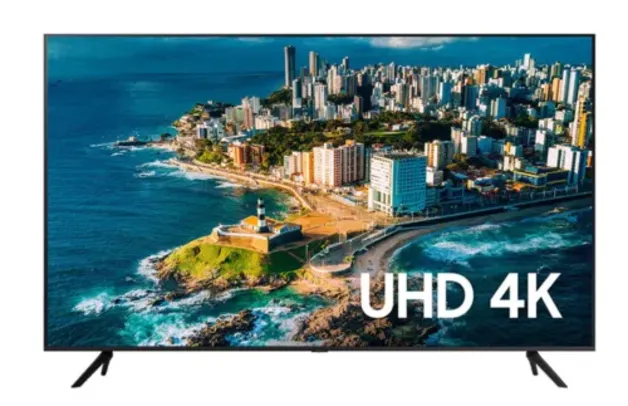 Samsung Smart TV 58" UHD 4K 58CU7700 2023, Processador Crystal 4K, Gaming Hub, Visual Livre de Cabos