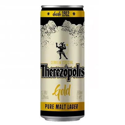 [Regional] Leve 2 Pague 1 - Cerveja Therezópolis Puro Malte Gold Lager Lata 350ml