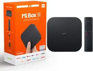 Xiaomi Mi Box S 4K com Google Assistant Remoto Versão Internacional Oficial