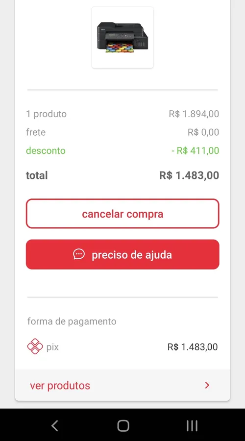 Imagem na descrição da promoção