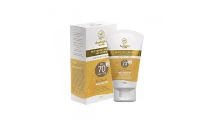 Protetor Solar Facial Australian Gold Antioleosidade FPS70 com 50g