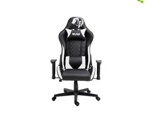 Cadeira Gamer Snake Mamba Negra 9183, Reclinável, Black-White