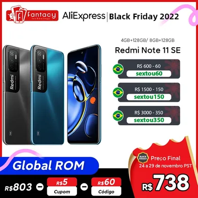 Smartphone Redmi  Note 11SE Global Rom 4gb/128 Gb