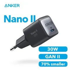 Anker 711 carregador de tomada (wall charger) USB-C 30w | Carrega macbook Air M1