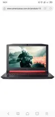 [50% AME] Notebook Gamer Aspire Nitro AN515-51-77FH Core i7 8GB (Geforce GTX 1050 4GB) 1TB 15,6 | R$6.399