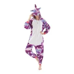 Pijama kigurumi Unicórnio - Cor: Pegasus - R$81