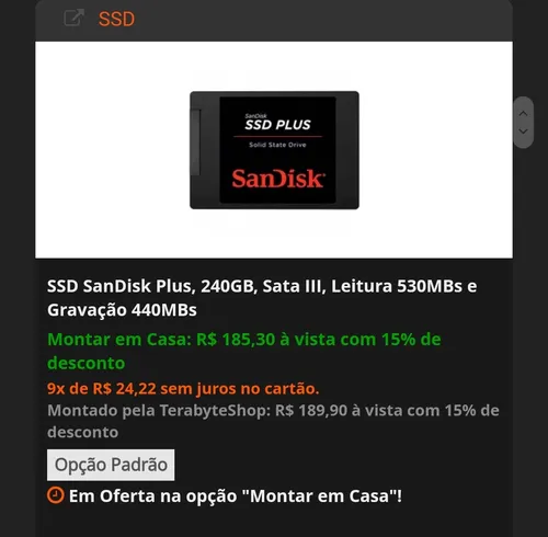 Imagem na descrição da promoção