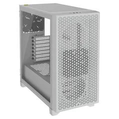 [App] Gabinete Gamer Corsair 3000D Airflow, Mid-Tower, ATX, Lateral em Vidro Temperado, com FAN, Branco - CC-9011252-WW