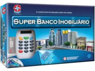 Jogo Super Banco Imobiliário (c/ máquina de cartão) | R$131