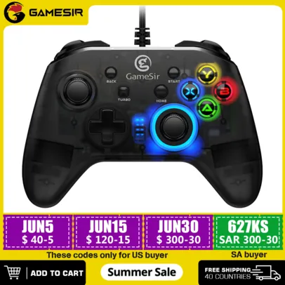 Controle GameSir T4w para PC