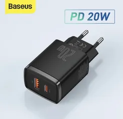 Carregador Baseus Dual USB e Type C 20W (compatível iPhone)