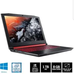 Notebook Gamer Aspire AN515-51-50U2 Intel Core 7 I5 8GB (GeForce GTX 1050 com 4GB) 1TB Tela IPS Full HD 15,6" W10 - Acer - R$3441