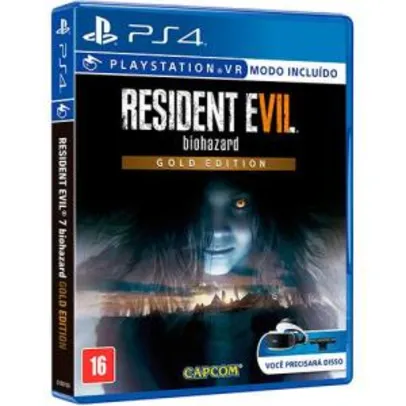 Resident Evil 7 Biohazard Gold Edition - PS4 - R$ 121,64 em até 10x sem juros.