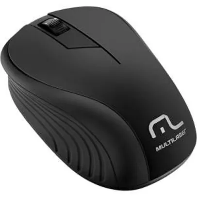 [shoptime]Mouse Sem Fio Preto USB - Multilaser R$24,49