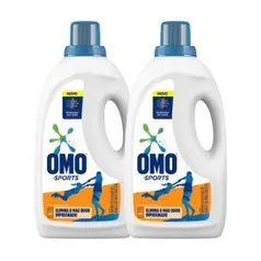 Kit com 2 un Sabão Líquido Omo Sports 3L c/ 2 um R$ 36