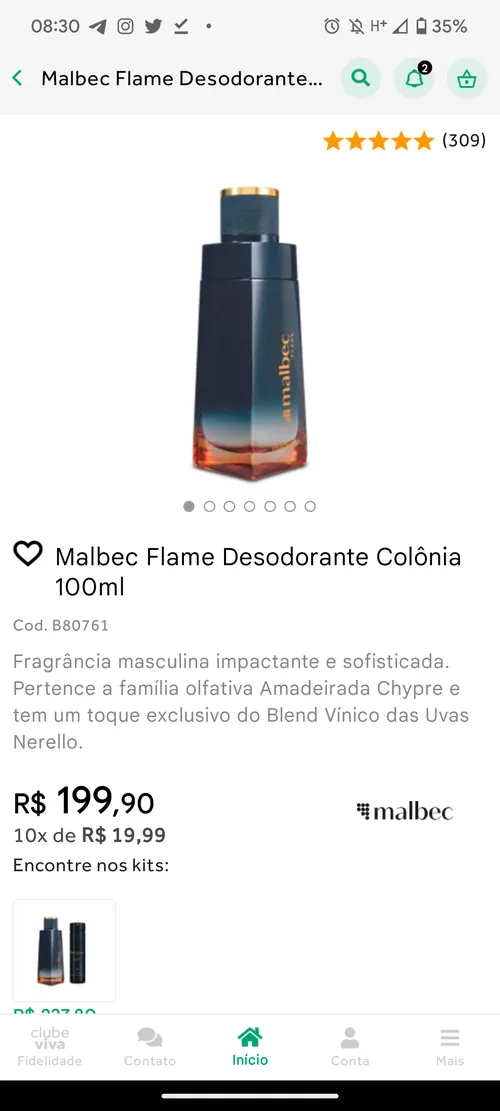 Imagem na descrição da promoção