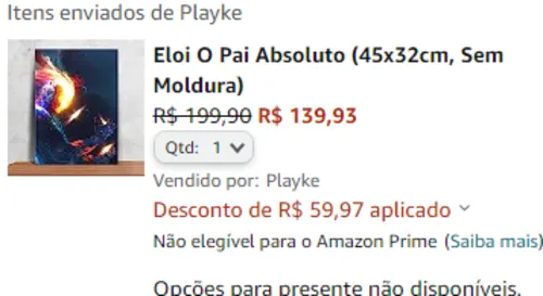 Imagem na descrição da promoção