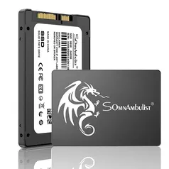 Somnambulist SSD 240GB SATA III 6GB/S Interno Disco Rígido Unidade De Estado Sólido De 2,5”7mm 3D NAND Chip Até 520 Mb/s