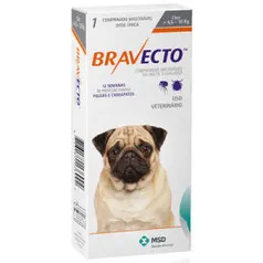 Antipulgas e Carrapatos MSD Bravecto - R$132