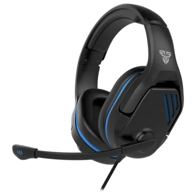 Headset Gamer Fantech Valor, 3.5mm + USB, Black/Blue, drive 50mm, MH86