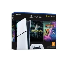 [Com Cashback R$ 2849]Console PlayStation 5 Slim Sony, SSD 1TB, Edição Digital, Com Controle Sem Fio DualSense, Branco +