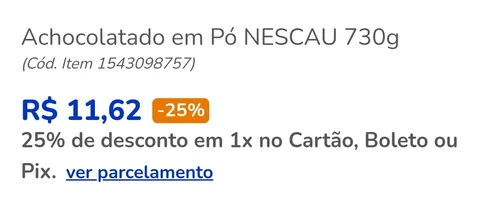 Imagem na descrição da promoção