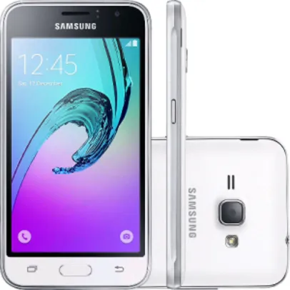 [Shoptime] Smartphone Samsung Galaxy J1 2016 Dual Chip Android 5.1 Tela 4,5" 8GB 3G Wi-Fi Câmera 5MP - Branco - R$468