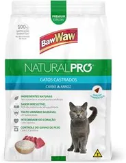 Ração Baw Waw Natural Pro gatos sabor Carne e Arroz - 2,5kg