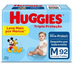 Fralda Huggies Tripla Proteção M com 92 Fraldas