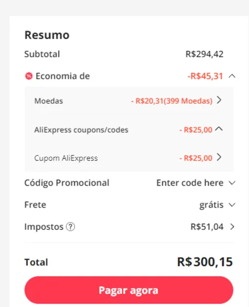 Imagem na descrição da promoção