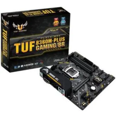 Placa-Mãe Asus TUF B360M-Plus Gaming/BR, Intel LGA 1151, mATX, DDR4, R$699