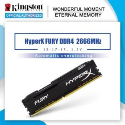 Memória Kingston HyperX 8GB 2666mhz - R$229