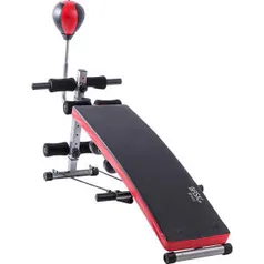 Prancha abdominal + saco pancada + par de halteres 1,5kg - Basic+ Fitness | R$399