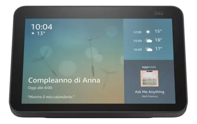 Echo Show 8 2ª Geração Alexa 8'' 13mp Preto Amazon 110V/220V
