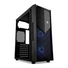 GABINETE GAMER TGT RAPTOR RGB LATERAL DE ACRÍLICO PRETO, TGT-RTR-RGB01 | R$ 220