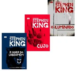 Kit Biblioteca Stephen King 3 Livros (O Iluminado, A Hora do Lobisomen, Cujo) - R$65 - R$63