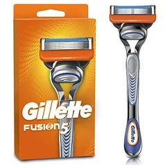 Gillette Fusion5 Aparelho de Barbear Recarregável com 5 Lâminas Anti-Fricção, Barbear mais Rente, 1 Ud